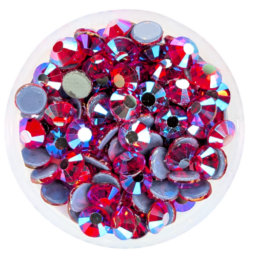 Light Siam AB Hot-fix Rhinestone Probag | CrystAX*