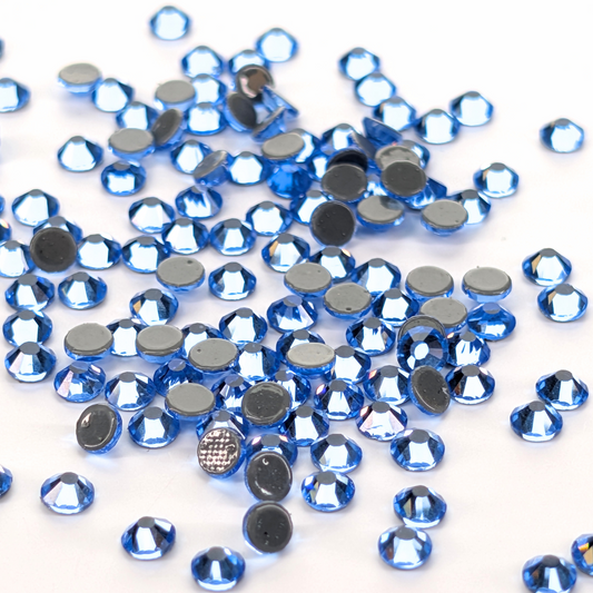 Lt.Sapphire Hot-fix Rhinestone Probag | CrystAX