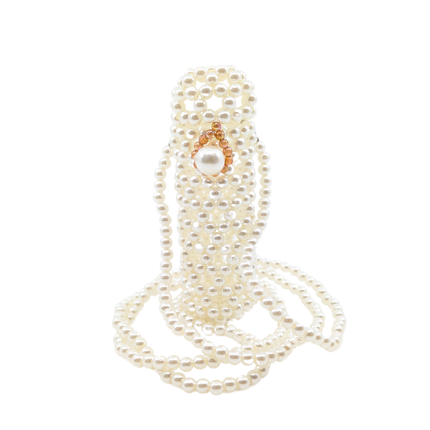 Decorative Pearl Small Lipstick Case