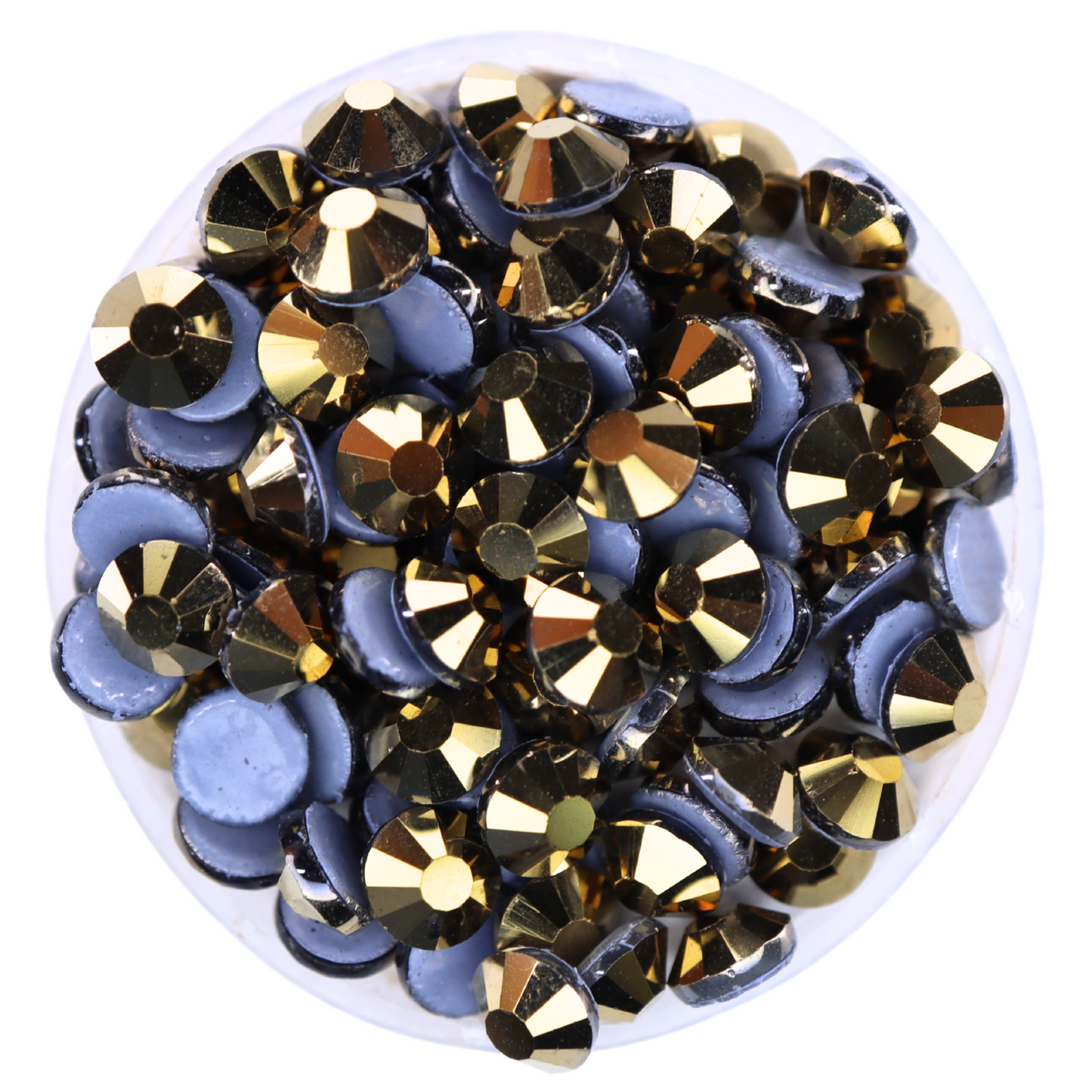 Gold Hematite Hot-fix Rhinestone Probag | CrystAX