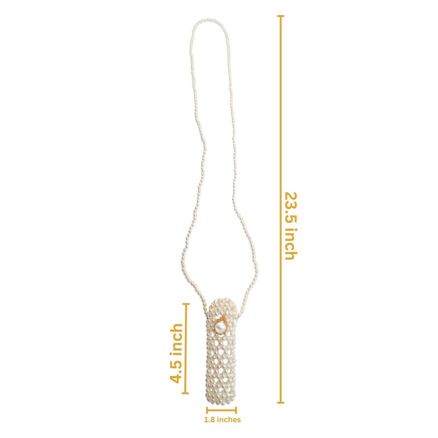 Decorative Pearl Small Lipstick Case