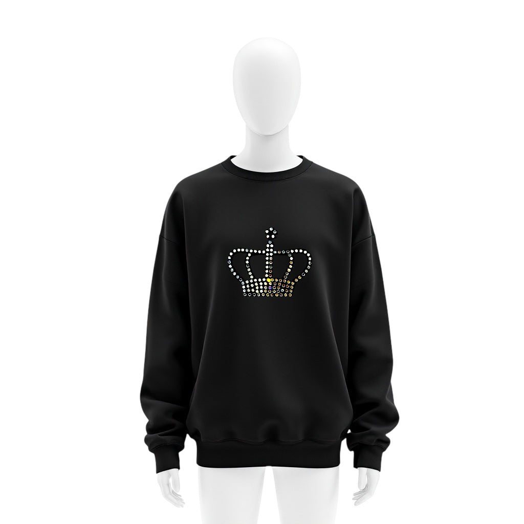 25022 Black Suede Crown