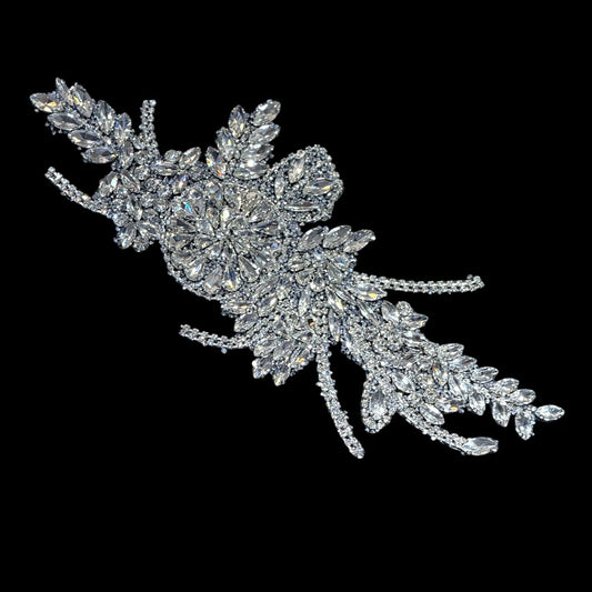 25025 Rhinestone Flower Applique