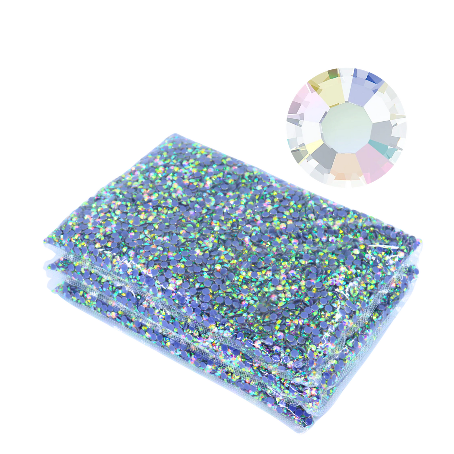 Crystal AB Hot-fix Rhinestone Polybag | CrystAX