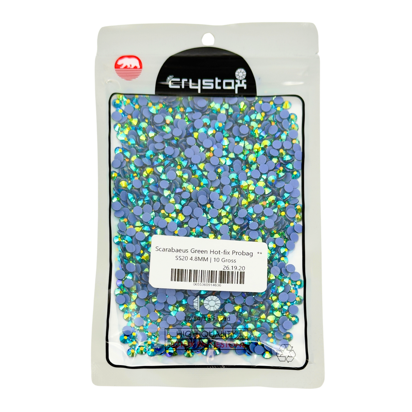 Scarabaeus Green Hot-fix Rhinestone | CrystAX **