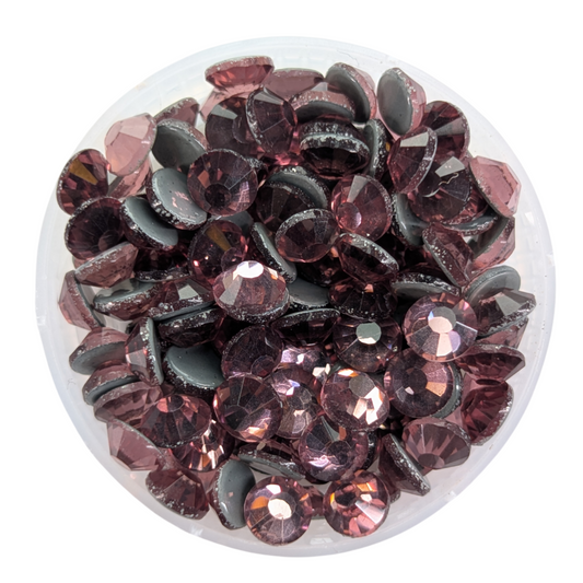 Lt.Amethyst Hot-fix Rhinestone Probag | CrystAX