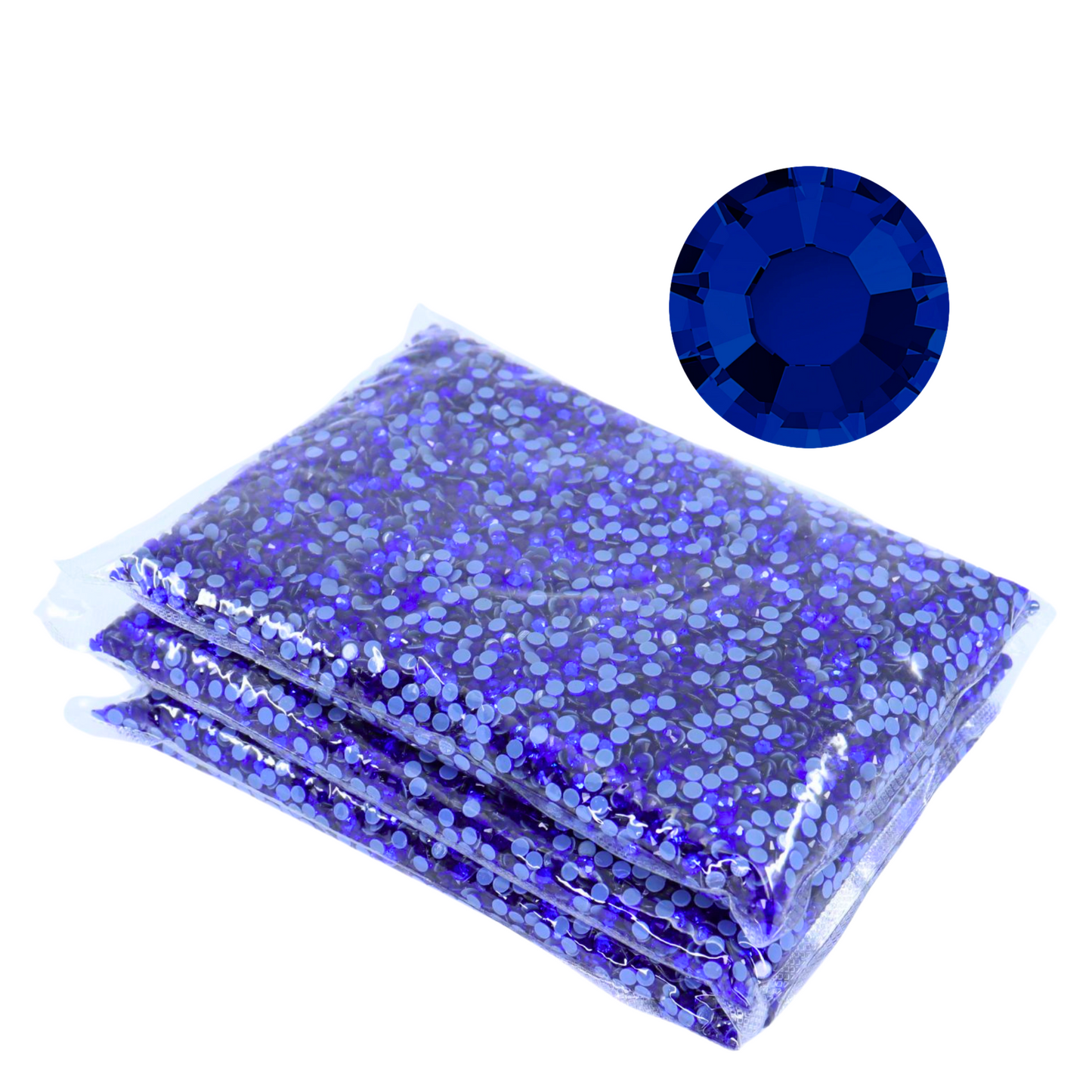 Sapphire Hot-fix Rhinestone Polybag | CrystAX