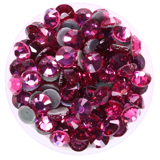 Fuchsia Hot-fix Rhinestone Minibag | CrystAX**