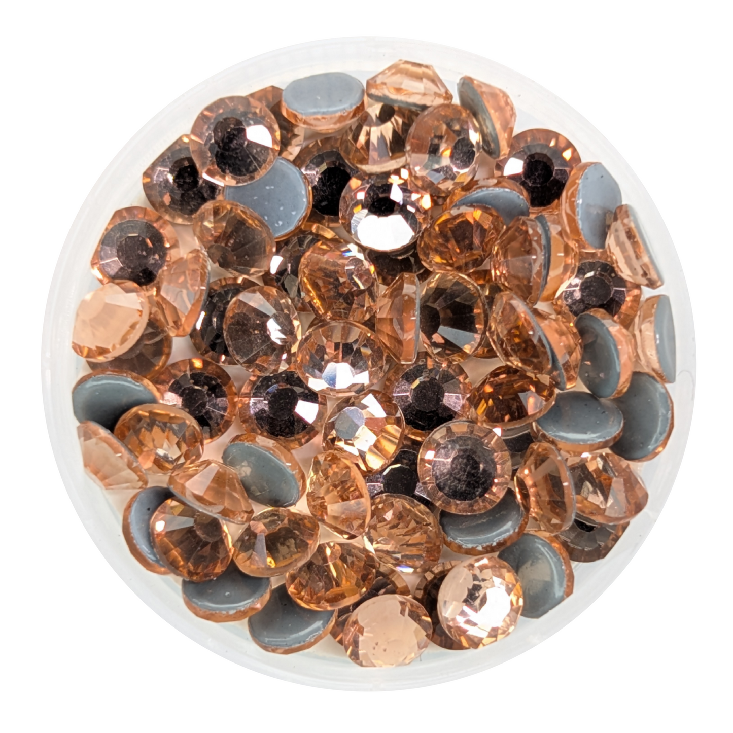 Lt.Peach Hot-fix Rhinestone Probag | CrystAX*