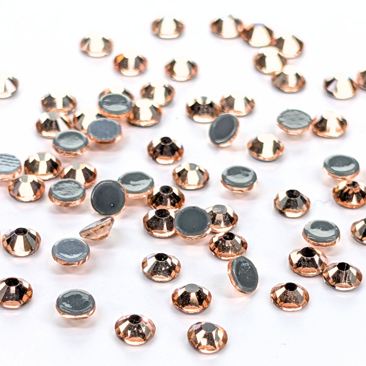Lt.Peach Hot-fix Rhinestone Probag | CrystAX*