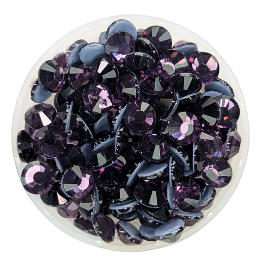 Tanzanite Hot-fix Rhinestone Probag | CrystAX*