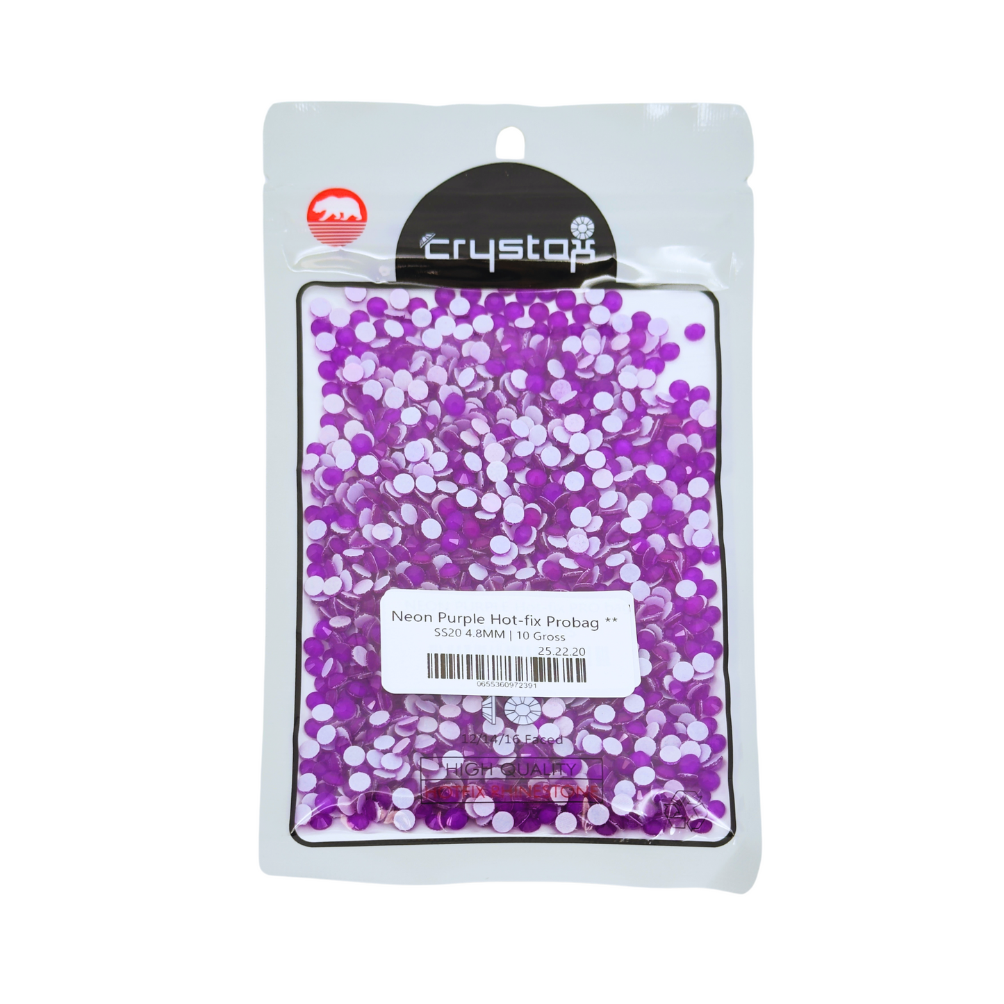 Neon Purple Hot-fix Rhinestone | CrystAX **