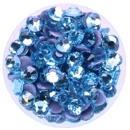 Aquamarine Hot-fix Rhinestone Probag | CrystAX