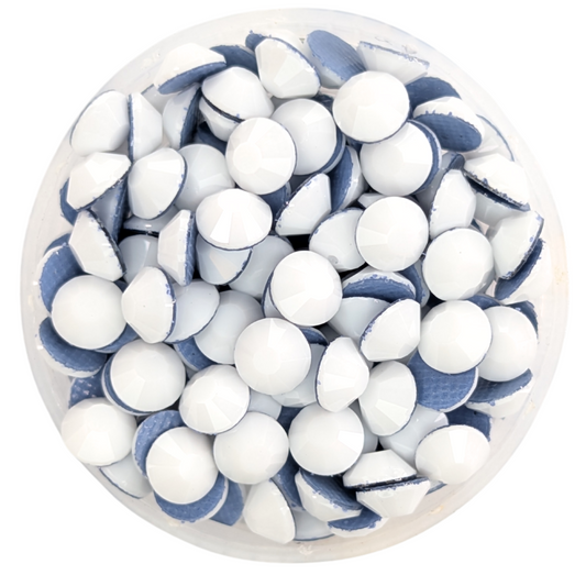 Solid White Hot-fix Rhinestone | CrystAX **