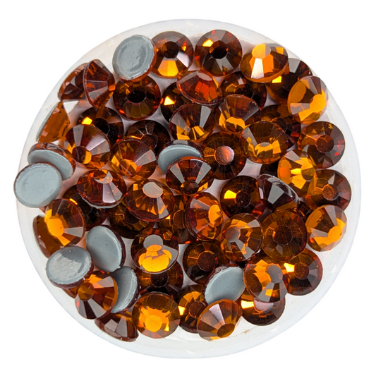 Brown Hot-fix Rhinestone Probag | CrystAX**