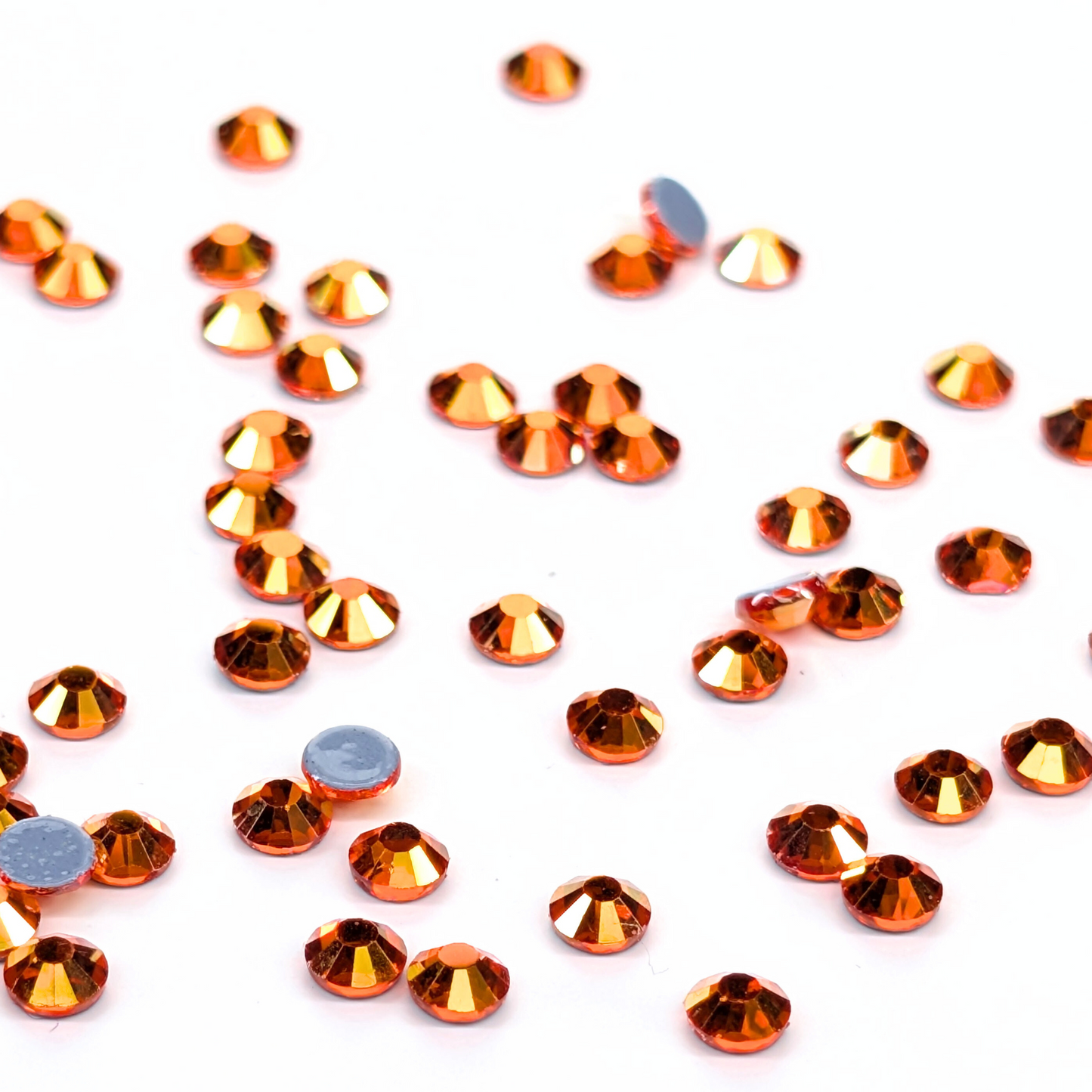 Gold Orange AB Hot-fix Rhinestone Probag | CrystAX*