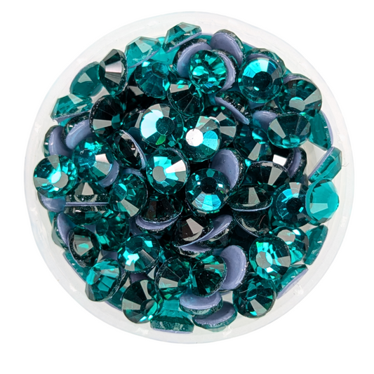 Blue Zircon Hot-fix Rhinestone Minibag | CrystAX