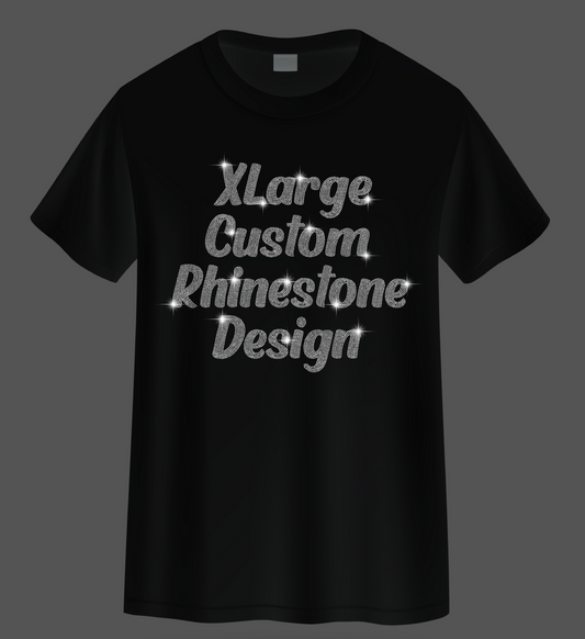 Custom Rhinestone Transfer – Extra Large Front Design