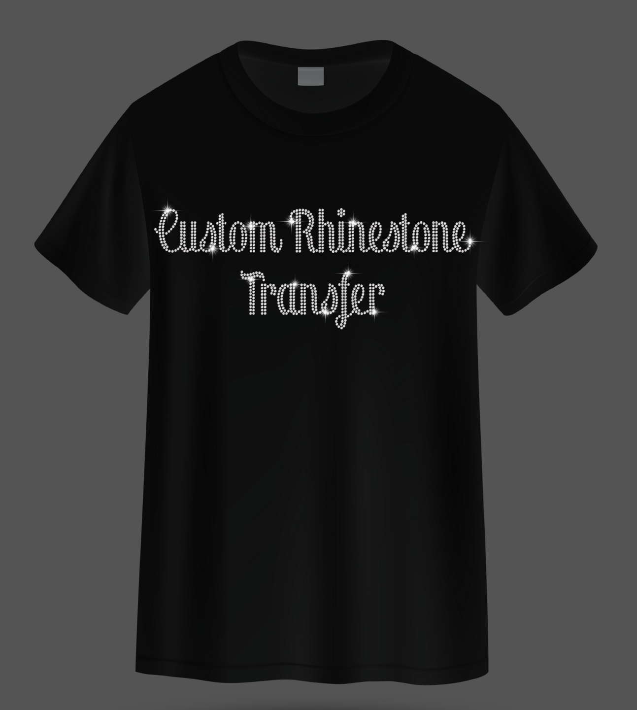 Custom Rhinestone Transfer for T-Shirt Chest