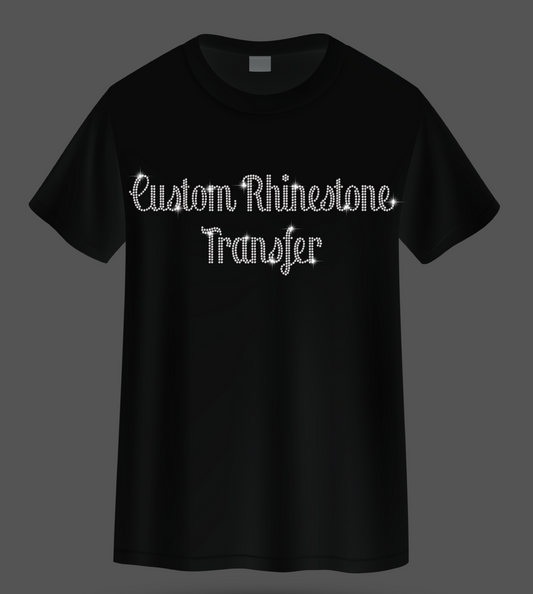 Custom Rhinestone Transfer for T-Shirt Chest