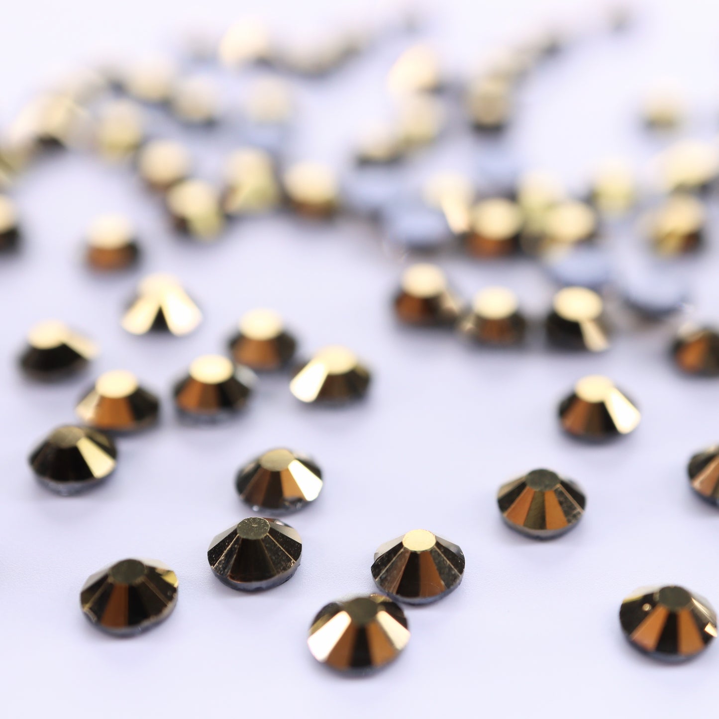 Gold Hematite Hot-fix Rhinestone Probag | CrystAX