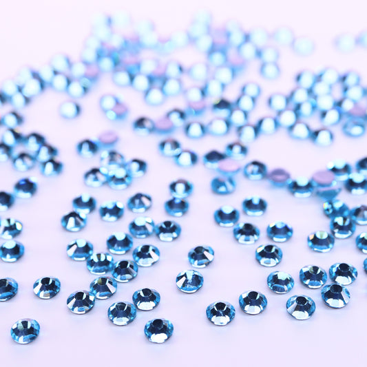 Aquamarine Hot-fix Rhinestone Probag | CrystAX