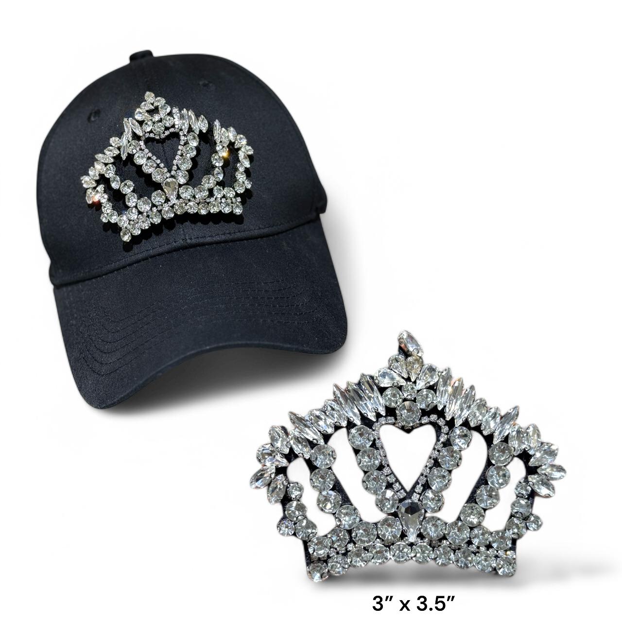 3D Crown Rhinestone Patch NHFP257