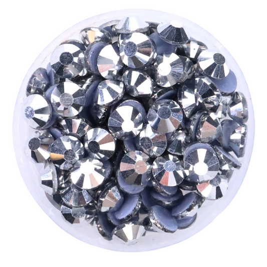 Silver Hematite Hot-fix Rhinestone Minibag | CrystAX