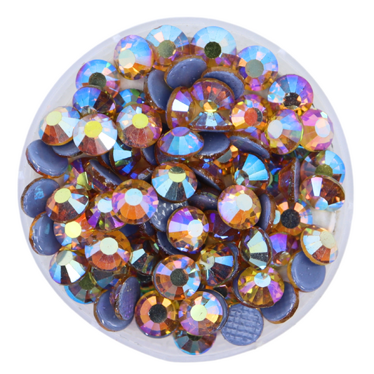 Topaz AB Hot-fix Rhinestone Minibag | CrystAX*