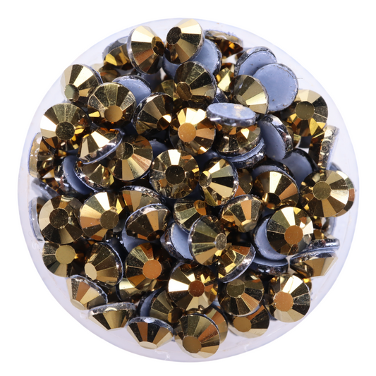 Golden Shadow Hot-fix Rhinestone Probag | CrystAX **