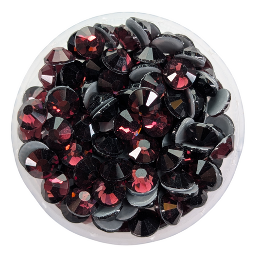 Amethyst Hot-fix Rhinestone Minibag | CrystAX