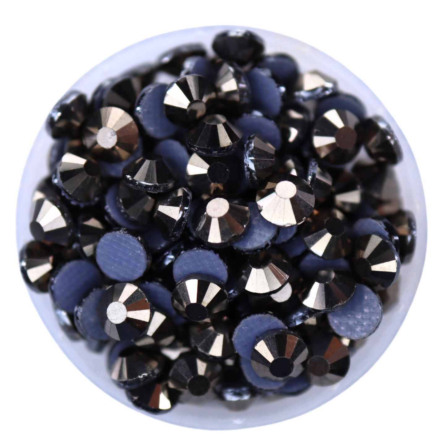 Hematite Hot-fix Rhinestone Minibag | CrystAX