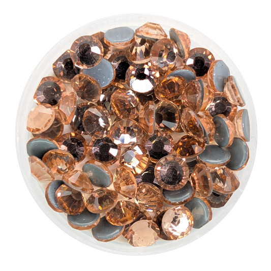 Lt.Peach Hot-fix Rhinestone Minibag | CrystAX*