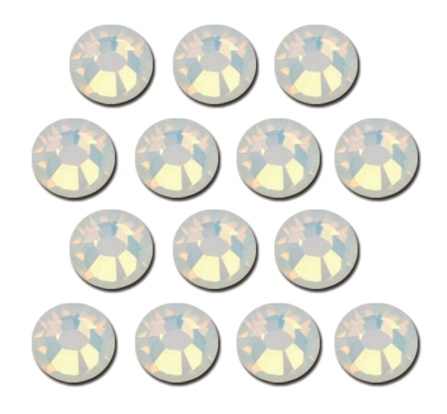 White Opal Hot-fix Rhinestone Minibag | CrystAX**