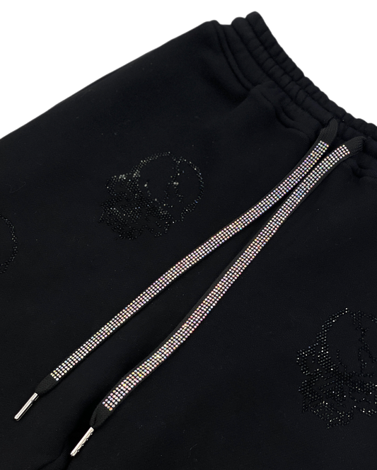 Rhinestone Flat Drawstring | 10mm x 135cm