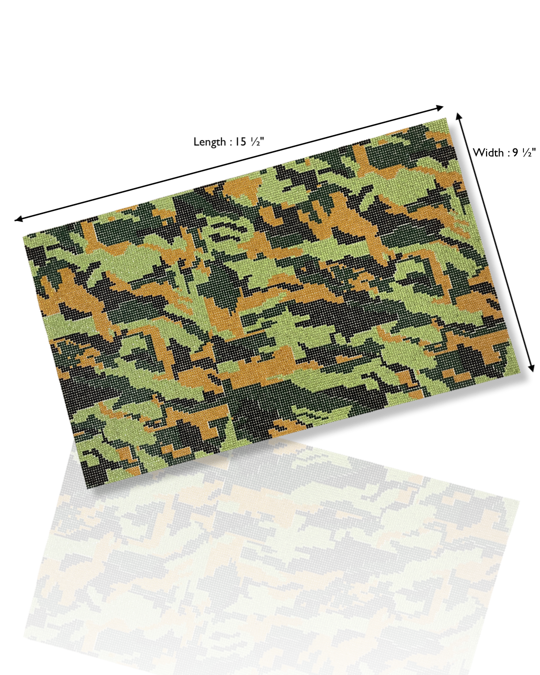 Camouflage Rhinestone Mesh | 9 ½” x 15 ½” Sheet CLERANCE