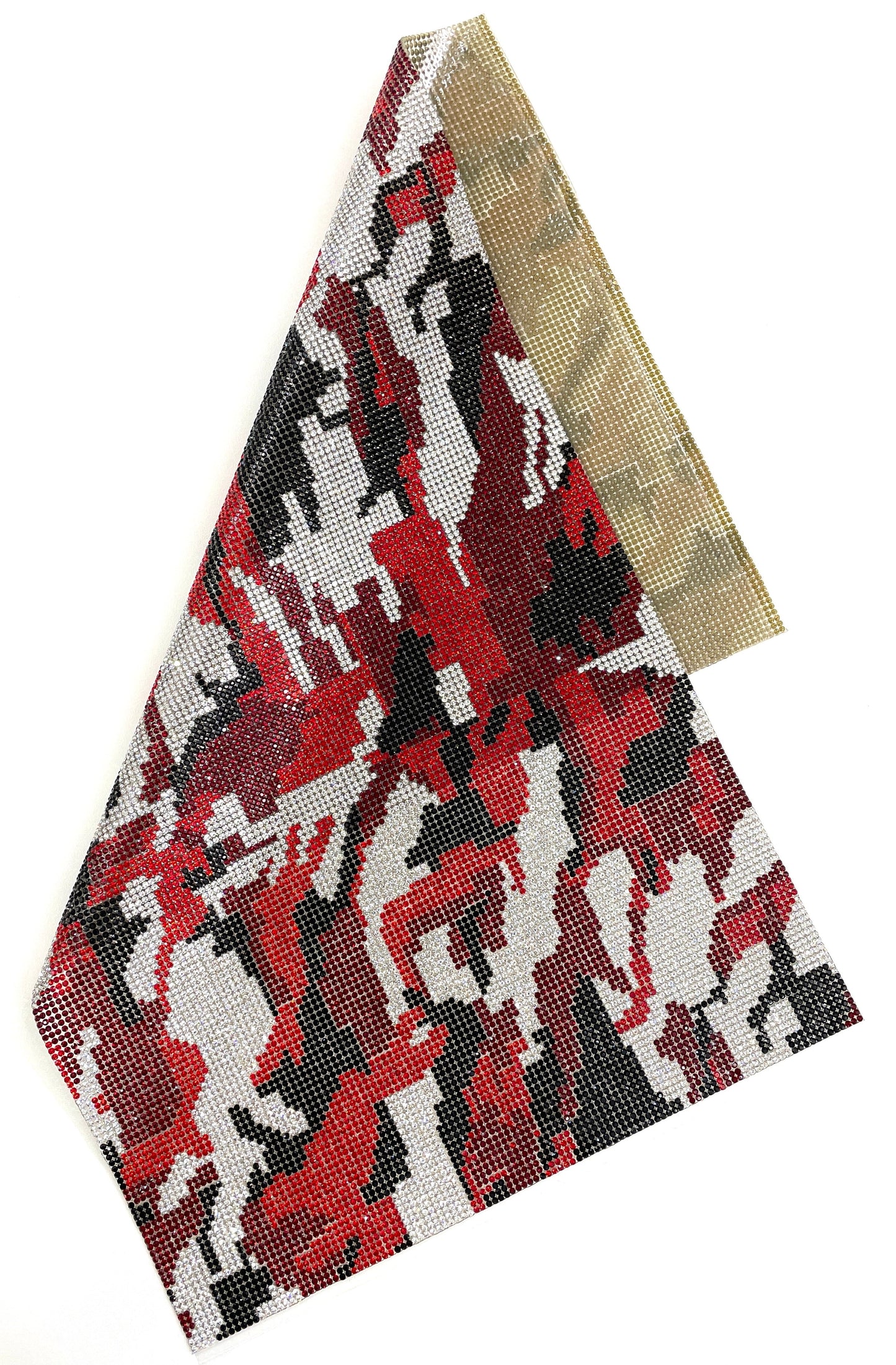 Camouflage Rhinestone Mesh | 9 ½” x 15 ½” Sheet CLERANCE