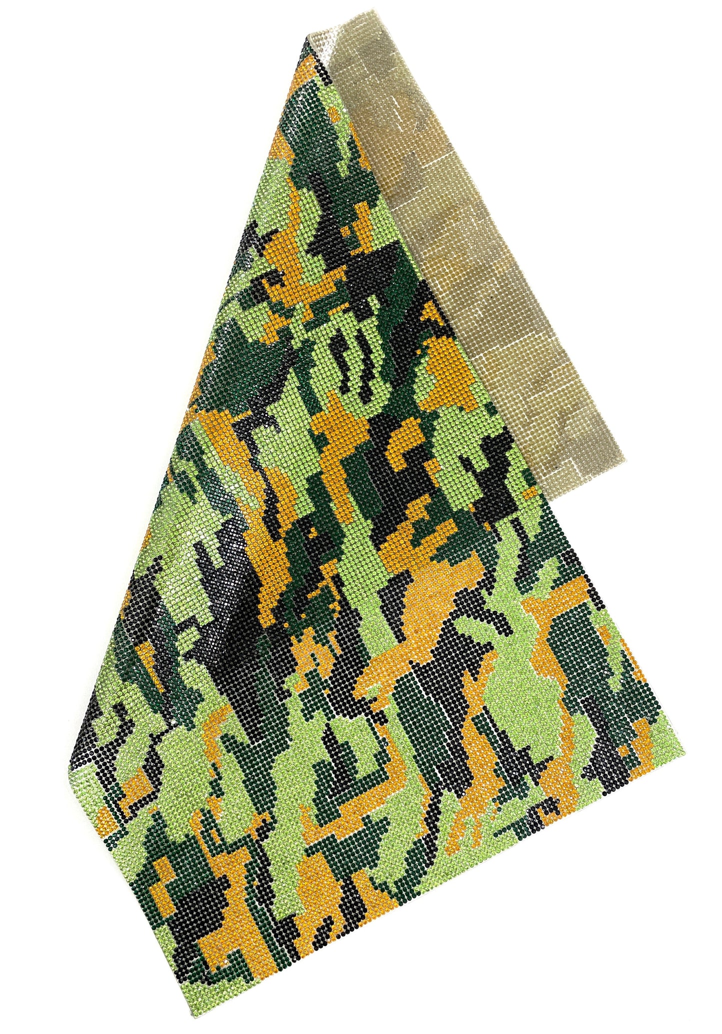 Camouflage Rhinestone Mesh | 9 ½” x 15 ½” Sheet CLERANCE