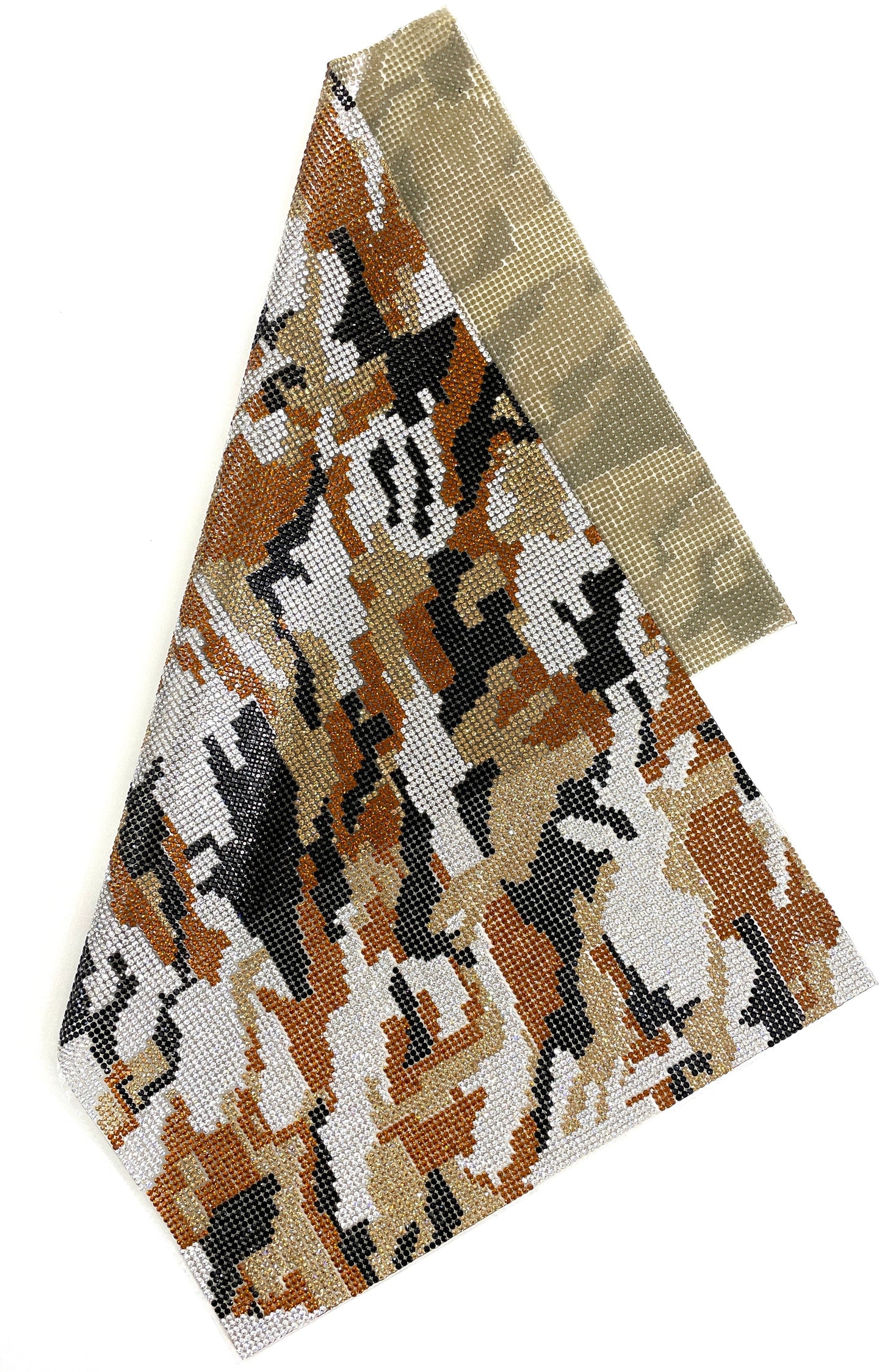 Camouflage Rhinestone Mesh | 9 ½” x 15 ½” Sheet CLERANCE