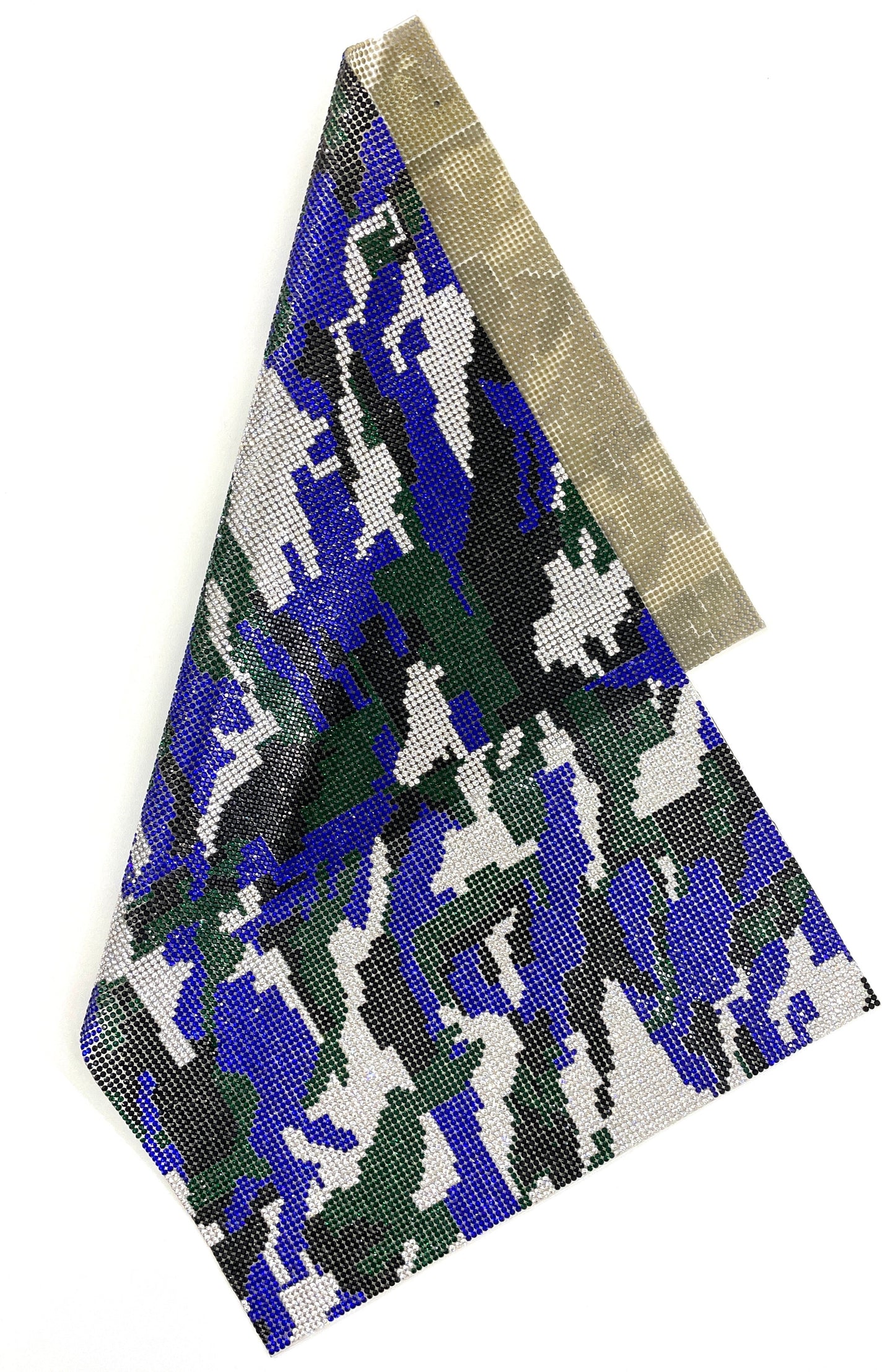 Camouflage Rhinestone Mesh | 9 ½” x 15 ½” Sheet CLERANCE