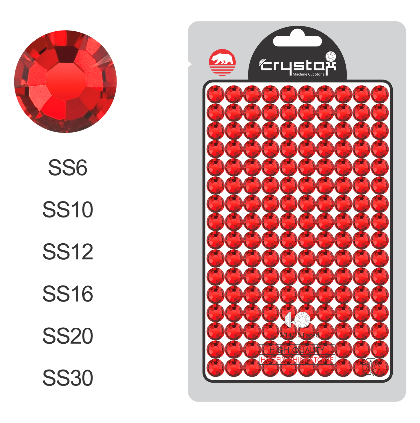 Lt.Siam Hot-fix Rhinestone Probag | CrystAX *