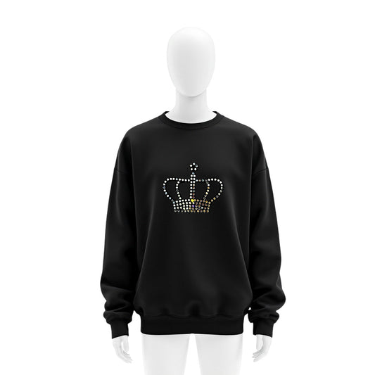 25022 Black Suede Crown