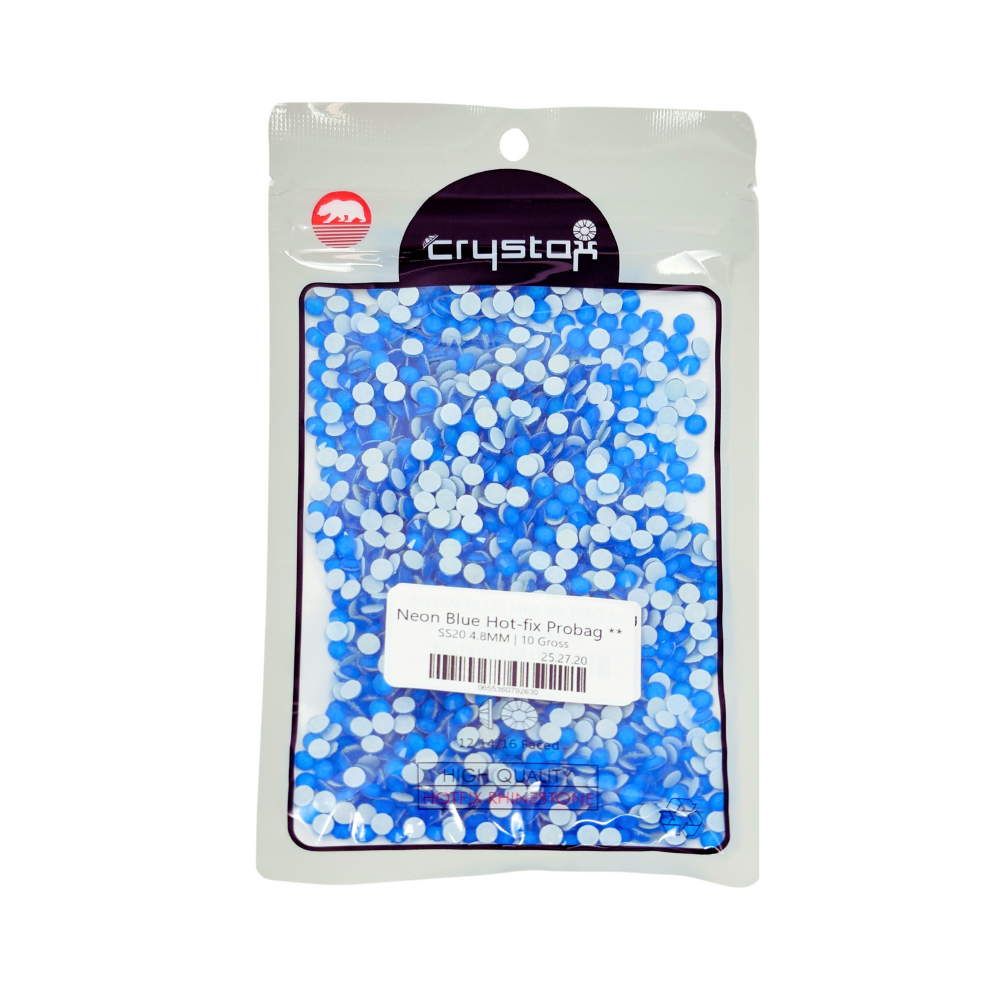 Neon Blue Hot-fix Rhinestone | CrystAX  **