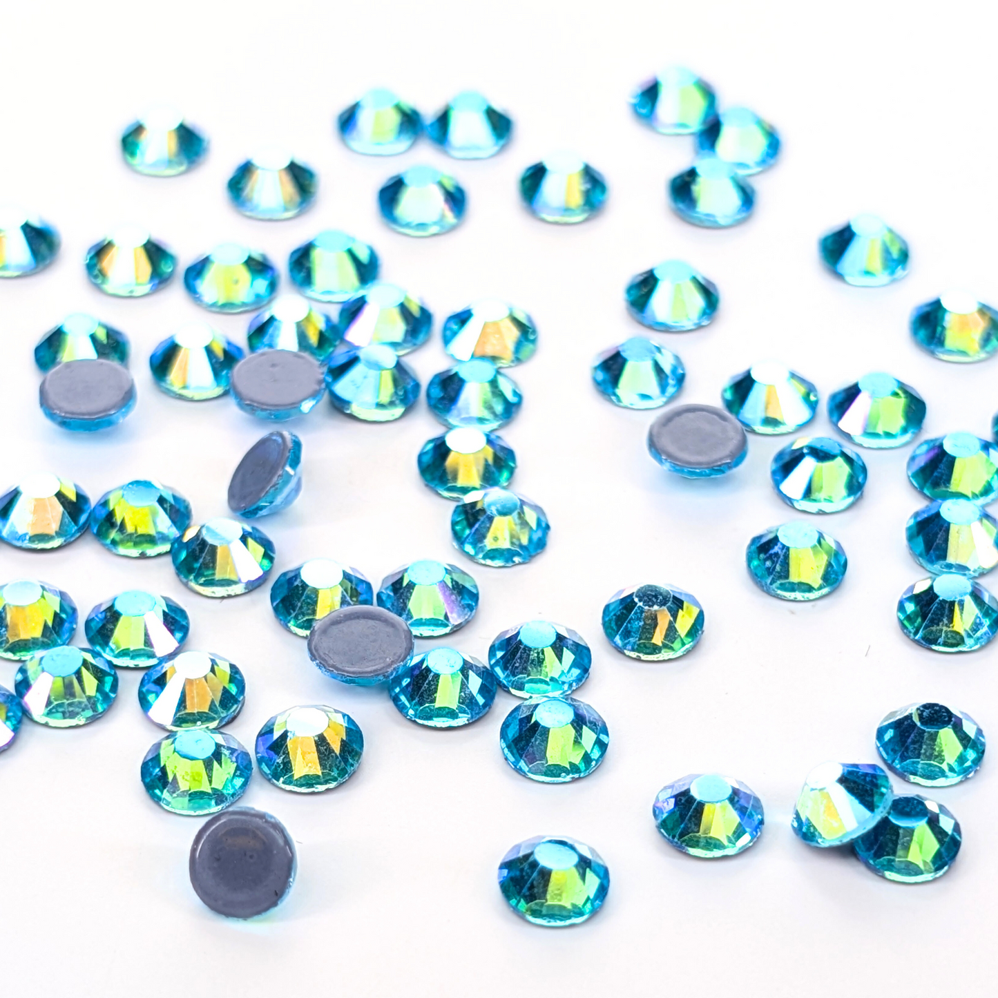 Aquamarine AB Hot-fix Rhinestone Probag | CrystAX*