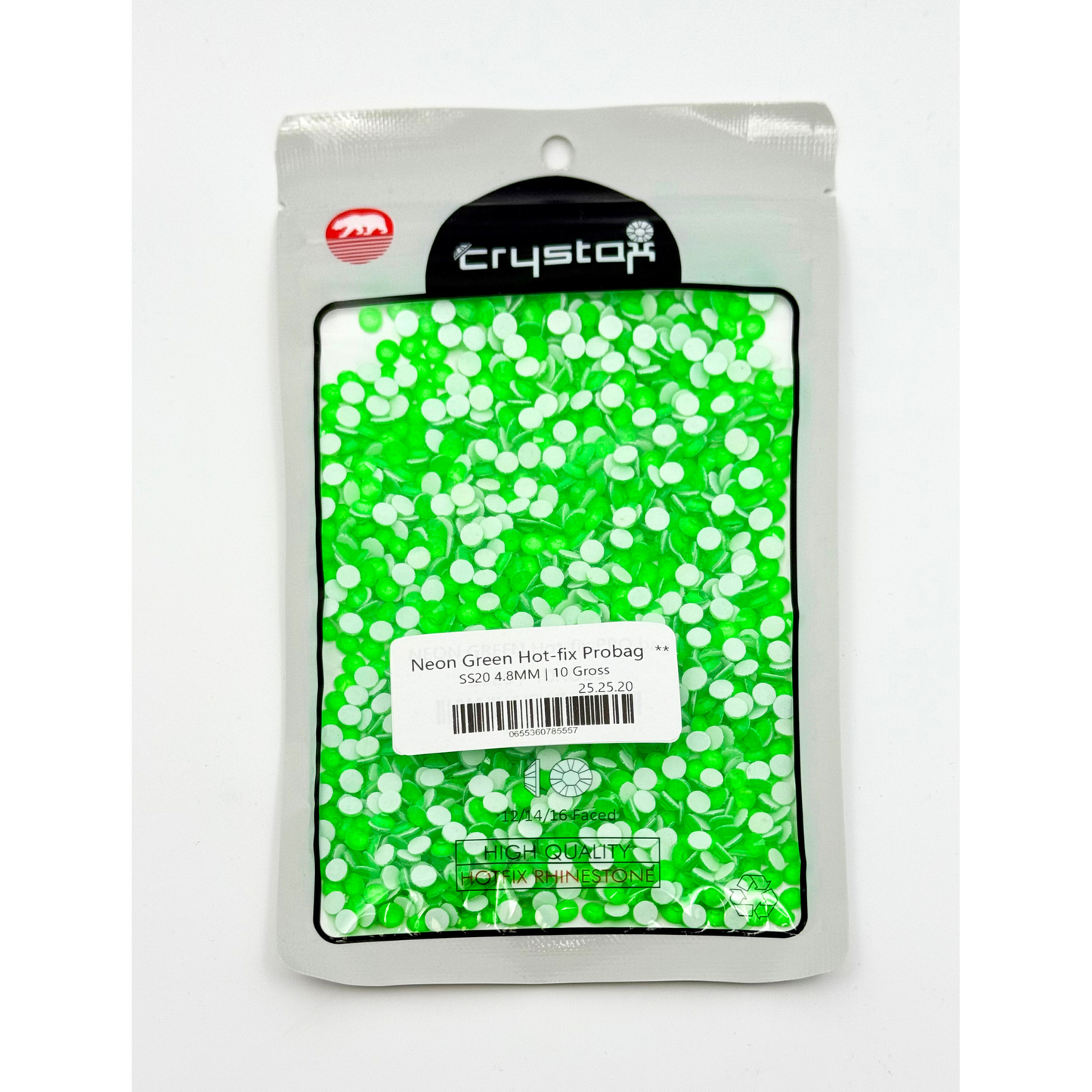 Neon Green Hot-fix Rhinestone | CrystAX **