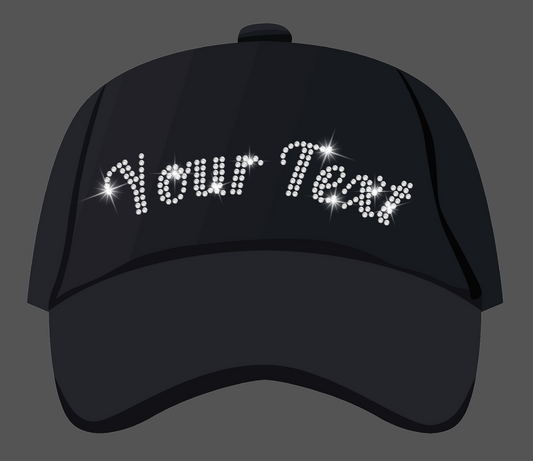 Custom Rhinestone Transfer for Hat
