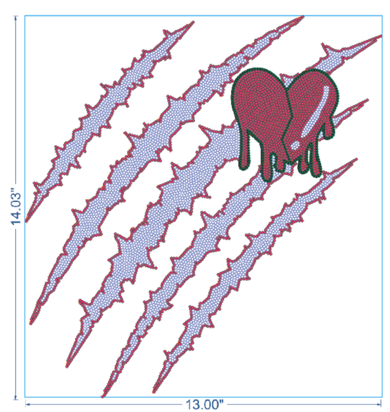 25037 Claw Heart