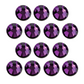 Amethyst Hot-fix Rhinestone Minibag | CrystAX