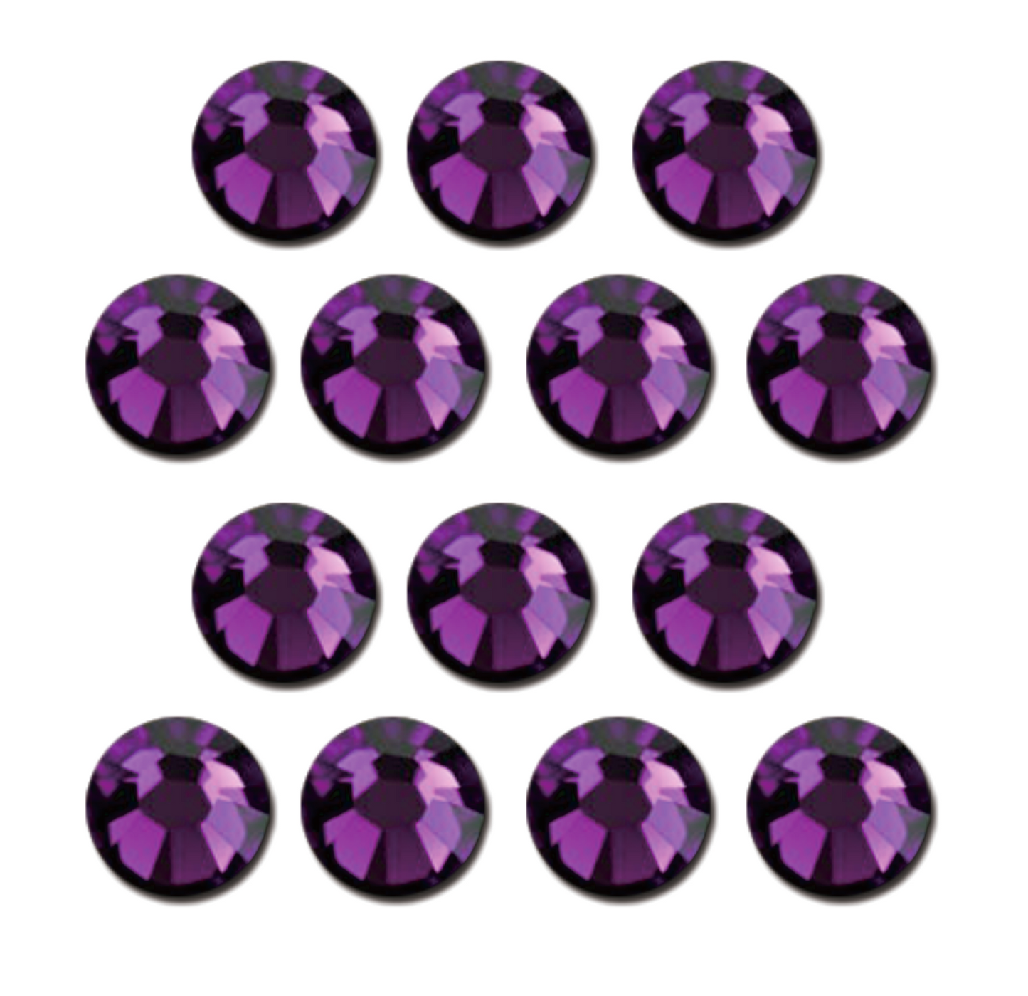 Amethyst Hot-fix Rhinestone Minibag | CrystAX