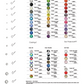 CrystAX Rhinestone Color Chart
